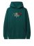 Butter Goods Floral Embroidered Pullover Hoody - Dark Green