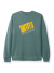 Butter Goods Tilt Logo Crewneck Sweatshirt - Pigment Green