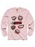 Chinatown Market Mouth L/S T-Shirt - Pink