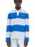 Daily Paper Apolo L/S Polo Shirt - Olympian Blue Stripe