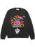 Felt Bouquet Knit Sweater - Charcoal