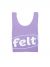 Felt Packable Work Logo Tote Bag - Light Purple