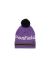 Penfield Bear Intarsia Knit Stipped Bobble Hat - Pansy One