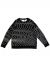 Raised by Wolves Black Waves Jacquard Sweater - Black