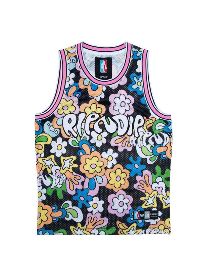 RIPNDIP Flower Child Basketball Jersey - Multi