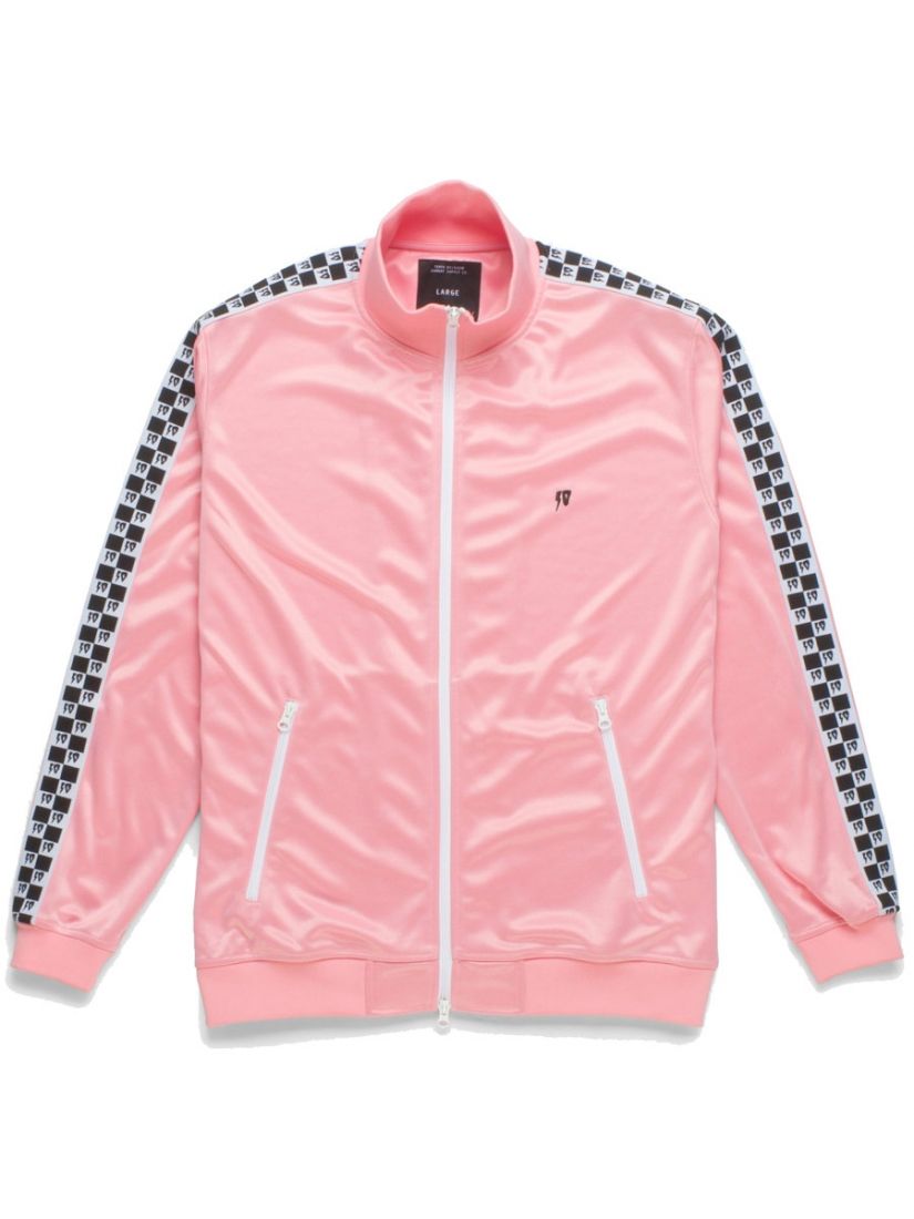 10 Deep Checkered Track Jacket - Pink
